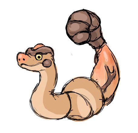 another WIP, 2 stage mono fighting snake. doesn’t FEEL very pokemon but I’m determined to figure it out cos Boacep and Basiflex are names I wanna use lol