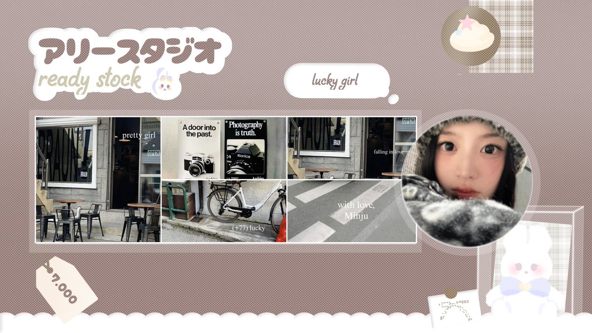 anpyujin's tweet image. hElloo!! repost would be appreciated!! 🩷

aku bawa layout ready stock Minju illit foto terbaru! pricenya start 7k free retext yaaa. bisa sung dibungkuss, kuy jajAnkk 🌷

#zonauang #zonaba