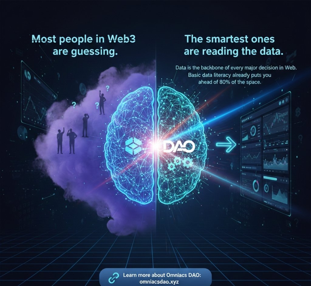 In Web3 most people are guessing and only the smartest ones are reading the data.

Data is the backbone of every major decision in Web3 starting from DAO voting to token economics.
If you understand the numbers, you instantly understand the ecosystem better.

The truth is you