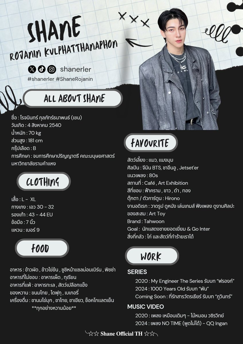 ShaneofficialTH's tweet image. 🩵 Shanerler Profile Update 💫 

Let’s get to know Shane together.
-☆ All About with Shanerler -☆
 
#shanerler @Shanerler
#ShaneRojanin