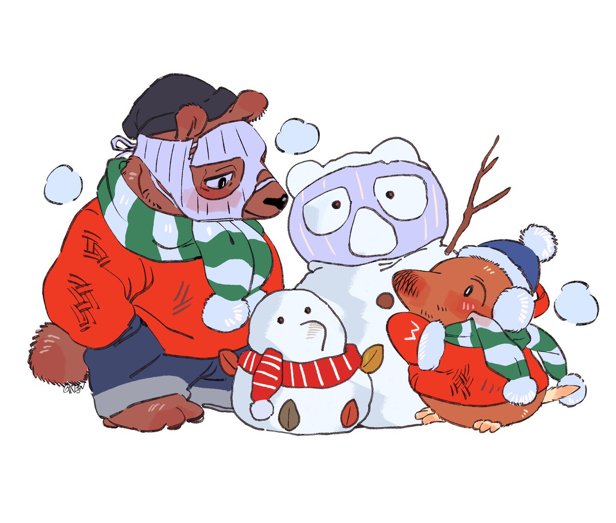 ぱすたです❀✿ 🐻⛄️⛄️🕳️