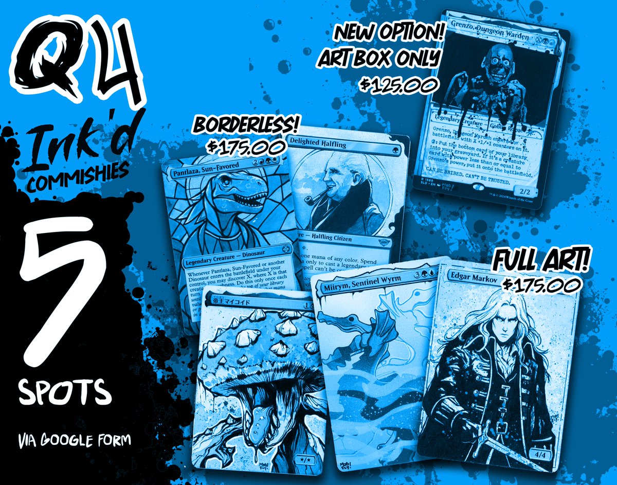 Modflyalters's tweet image. Posted last night, but I have 4 slots open for the week of 
Dec. 8th-13th!
Here is the form!
forms.gle/bwfnjhWNyB8F6u…