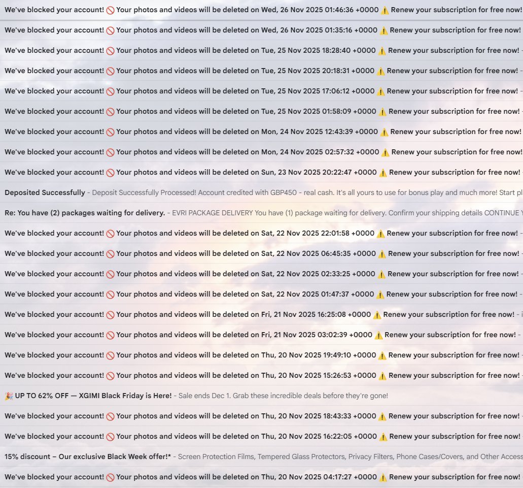 mazilliu5's tweet image. Never have I had such a persistent phishing attempt! Give it up, will you?! 😂#spam #spamalot