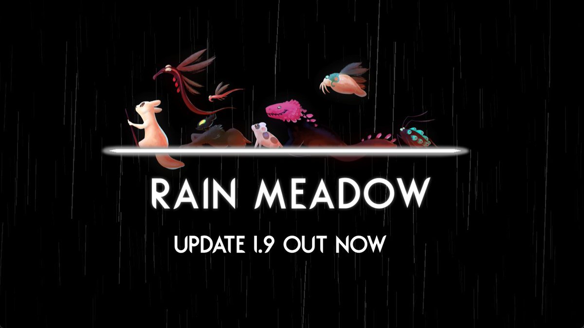 Rain Meadow 1.9 is out. It wasn't broken by the game's latest update, but some awesome devs keep improving arena and story mode anyways, go check it out. #rainworld #rainmeadow