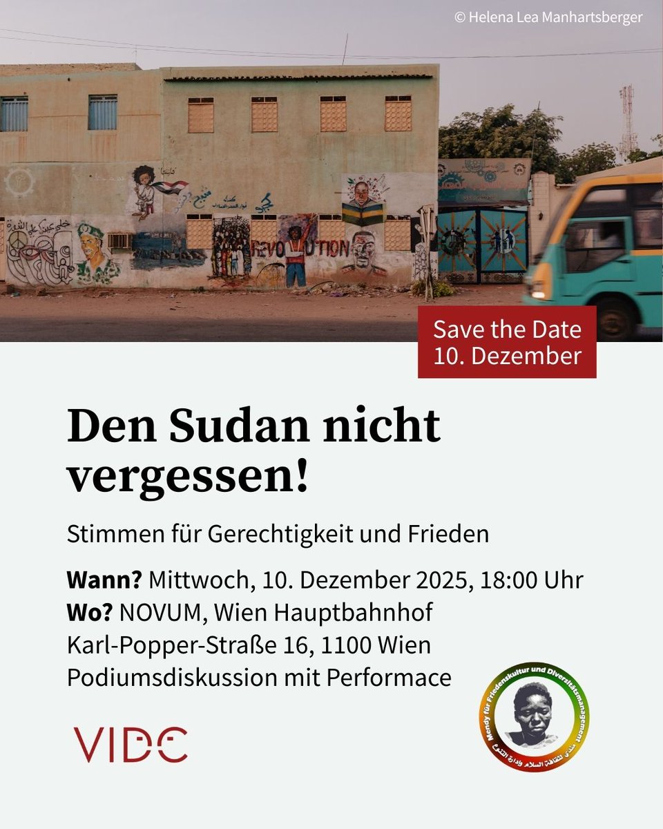 🌍 Den Sudan nicht vergessen!
🎤 Stimmen für Gerechtigkeit und Frieden 
Mit <a href="/IOMaustria/">IOM Austria</a>  <a href="/UNmigration/">IOM - UN Migration 🇺🇳</a> 
vidc.org/detail/den-sud…