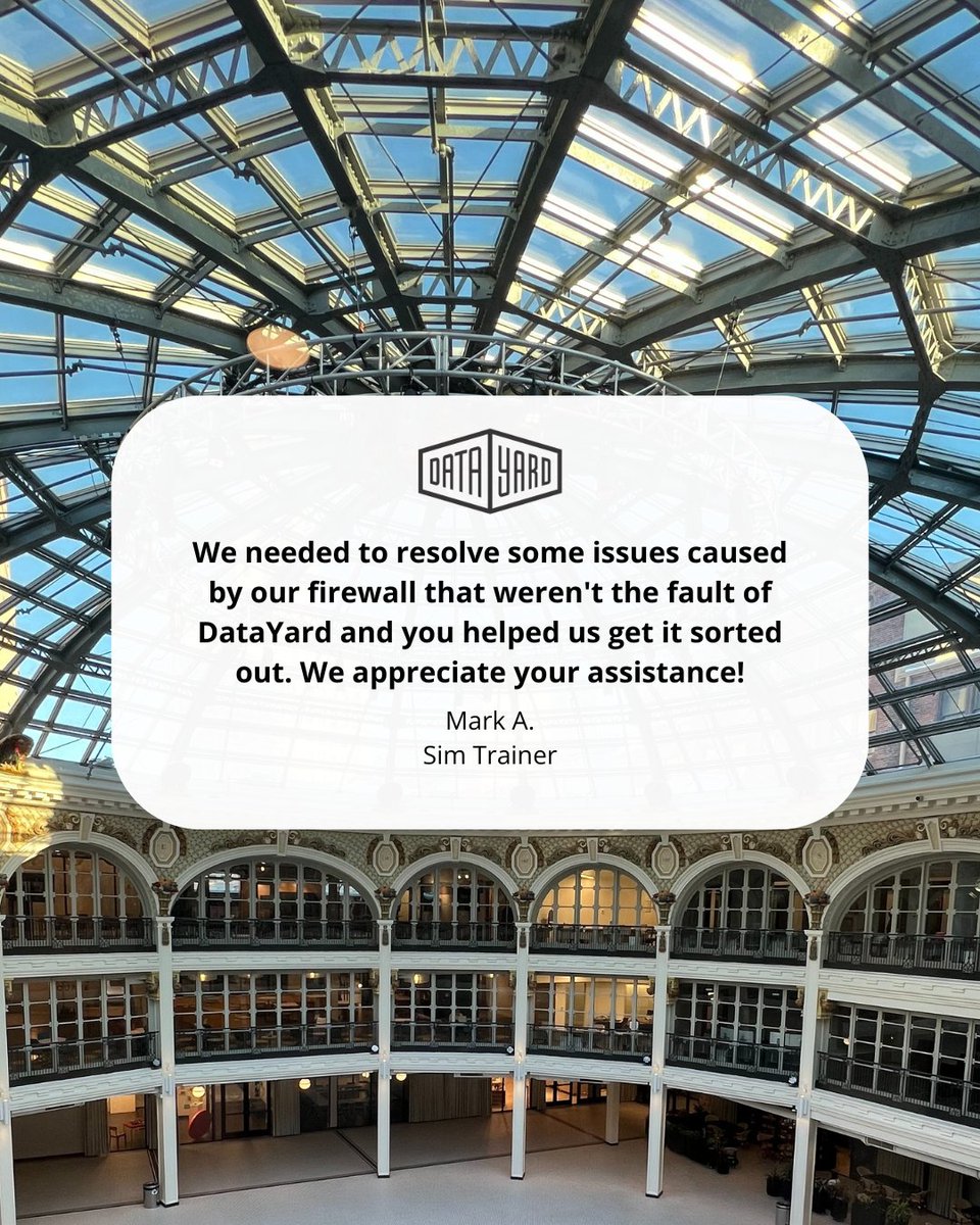 datayard's tweet image. Great customer service means showing up when it counts.

That’s the DataYard difference.

Learn more about us at zurl.co/41tAy
.
.
.
.
.
#ClientSupport #CloudDoneRight #CustomerFirst #CloudSupport #Firewall #DataYard #CloudComputing #Cybersecurity #CloudSecurity