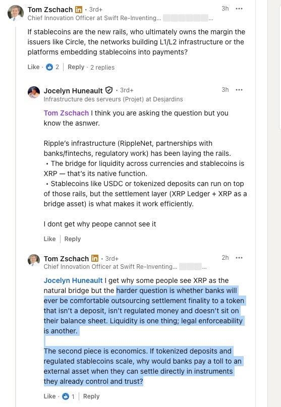 AncientMedicin3's tweet image. SWIFT CIO keeps bodying XRP shills who fail to understand what is actually happening in the real world. 😂 @swiftcommunity