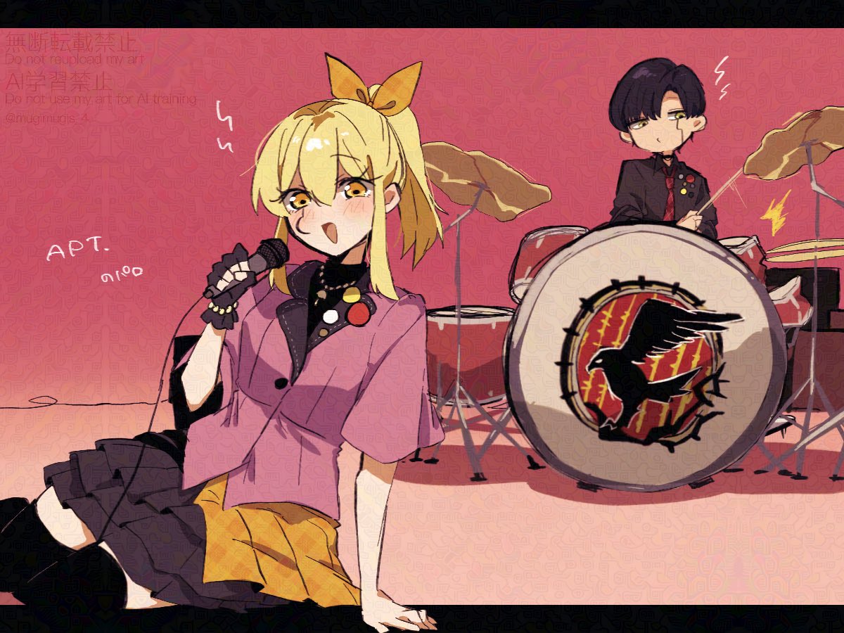 これは脳裏を過ったので描いてしまった曲パロのバンド🍄🍋