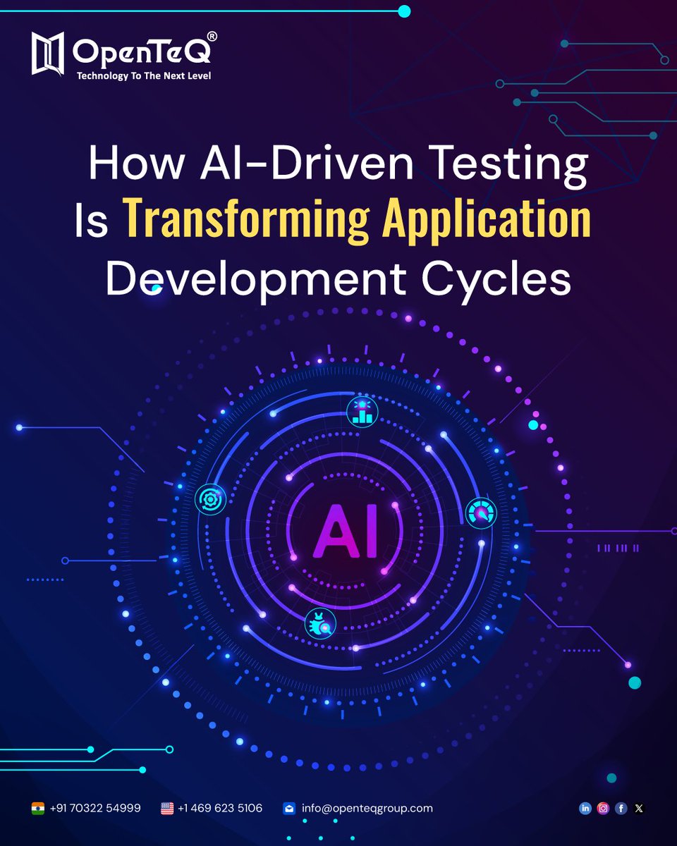 openteq_'s tweet image. Smarter testing, faster delivery!
AI-driven testing is transforming how apps are built &amp;amp; launched
Learn how #AITesting and #QAAutomation are reshaping the future of #AppDevelopment
openteqgroup.com/blogs/ai-drive…
#SoftwareTesting #AI #Automation #DevOps