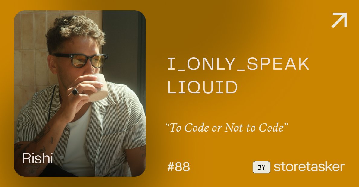 Sad day for us.

This is Rishi's 4th and final contribution to our beloved Shopify dev newsie 

(read by over 6,000 developers around the world 🚀)

And the topic covered is also quite contentious:

As <a href="/Shopify/">Shopify</a>'s product continues to become increasingly self-serve, even a