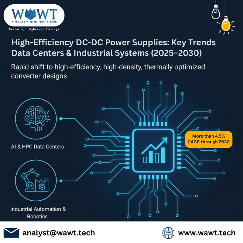 WaWTech's tweet image. ⚡ High-Efficiency DC-DC Power Supplies Are Transforming the Future!
With a projected CAGR above 4.5% through 2030, the demand for smarter, faster, and more efficient power solutions has never been stronger.
🌐 wawt.tech
📩 analyst@wawt.tech

#PowerElectronics