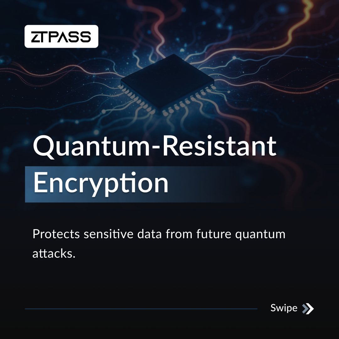 ZTPass's tweet image. Why Organizations Need Post-Quantum Security?

Quantum computing is moving faster - and it threatens today’s encryption.

Swipe to see why PQC is essential for modern security. ztpass.com

#PostQuantumSecurity #PQC #CyberSecurity #ZeroTrust #QuantumComputing