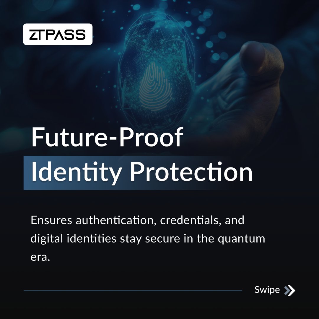 ZTPass's tweet image. Why Organizations Need Post-Quantum Security?

Quantum computing is moving faster - and it threatens today’s encryption.

Swipe to see why PQC is essential for modern security. ztpass.com

#PostQuantumSecurity #PQC #CyberSecurity #ZeroTrust #QuantumComputing