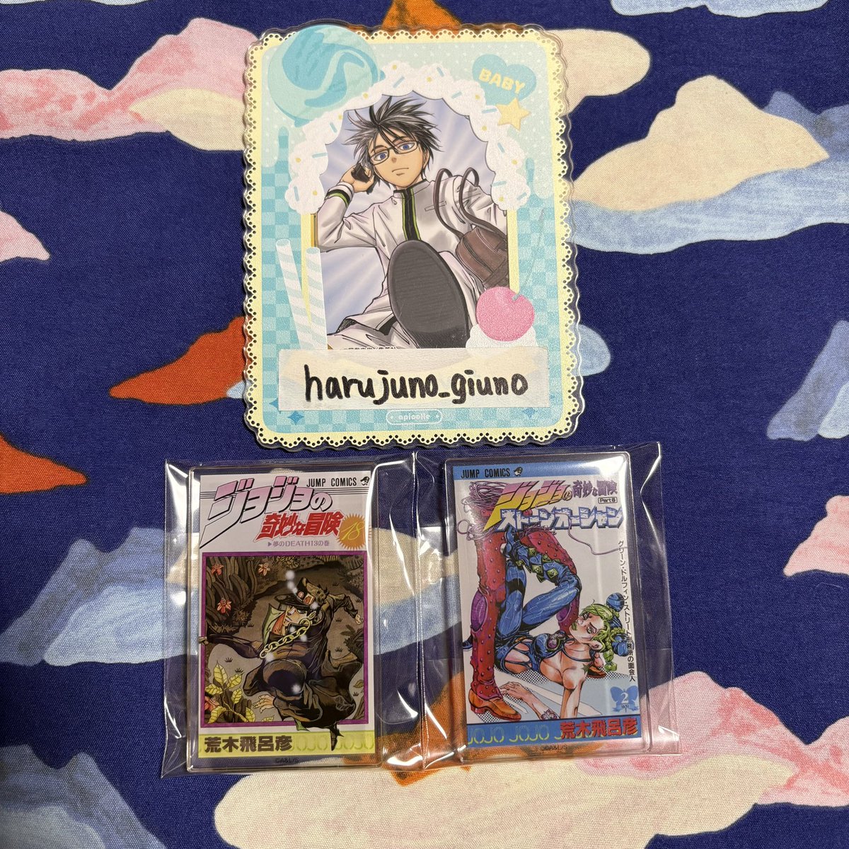 交換】ジョジョの奇妙な冒険 THE☆JOJOWORLD コミックス表紙風アクリル