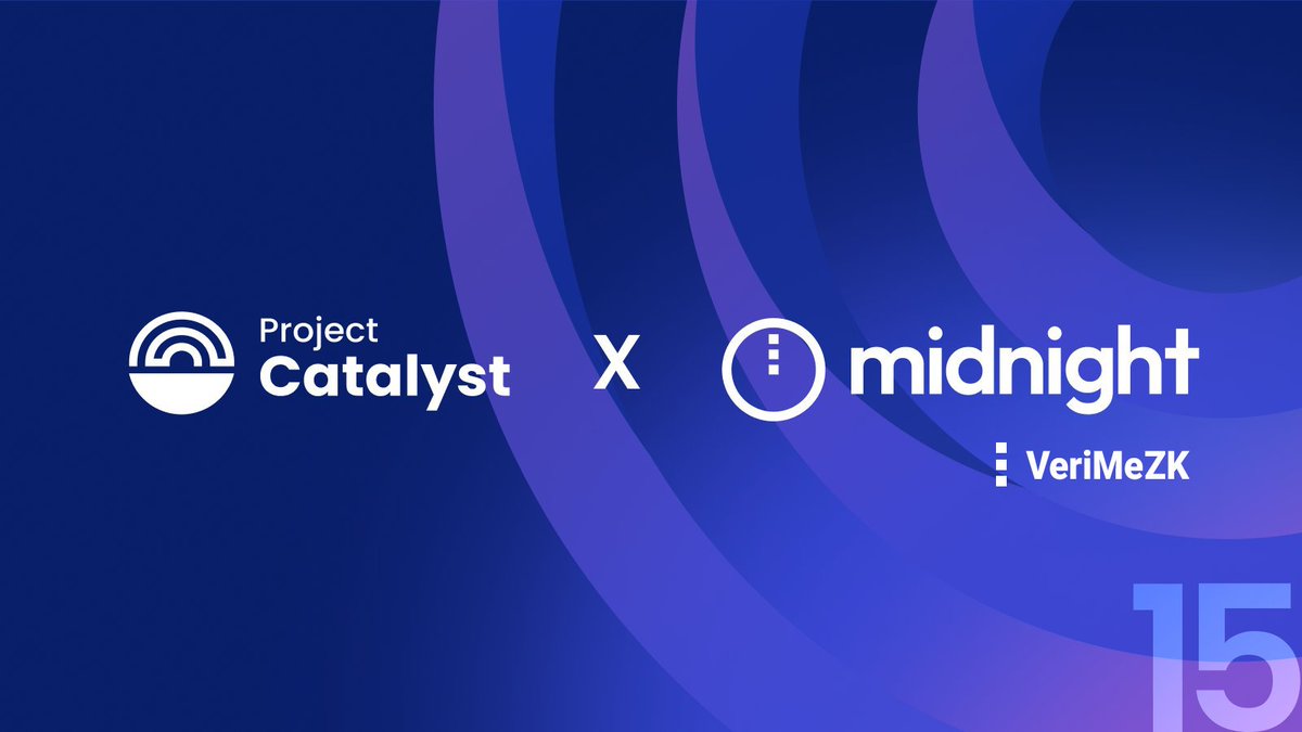 VeriMeZK's tweet image. Excited to share our F15 @Catalyst_onX proposal in the @MidnightNtwrk – Open Source category!

Built to push privacy innovation using @Cardano &amp;amp; ZK tech.

🔗 app.projectcatalyst.io/proposal/019aa…

Your support &amp;amp; feedback matter! 🙌
#F15 #ProjectCatalyst #Midnight #ZK #Cardano #OpenSource