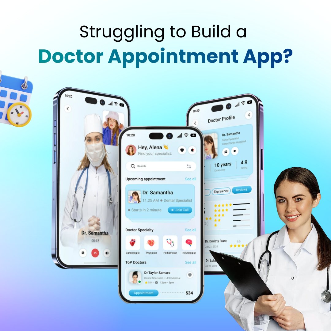 SangVishTech's tweet image. Take your healthcare business online with a powerful Practo Clone App! 🚑📲

Connect patients and doctors seamlessly, boost bookings, and offer 24/7 healthcare access—all in one smart platform.

Visit- sangvish.com/practo-clone/

#PractoClone #HealthcareApp #DoctorAppointmentApp