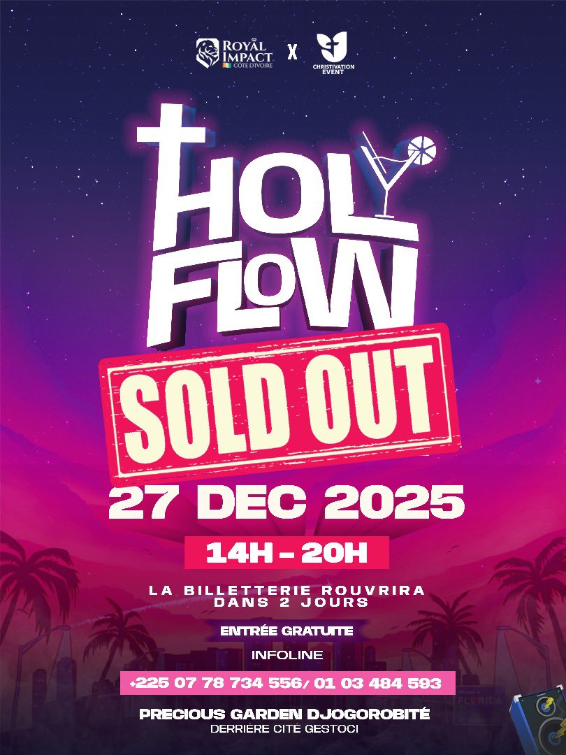 holy_flow_off's tweet image. C&apos;est SOLD OUT, mais ce n&apos;est pas fini‼️

Nous vous remercions pour votre intérêt et nous vous tiendrons au courant pour la suite de notre événement.😻🔥

#HolyFlow #Royalimpact #Décembre2025