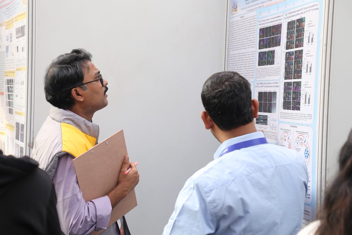 cdriacademy's tweet image. Glimpses from today&apos;s poster session of 33rd National Congress of Parasitology happening @CSIR_CDRI @ISPParasitology 
#NCP2025 @CSIR_IND