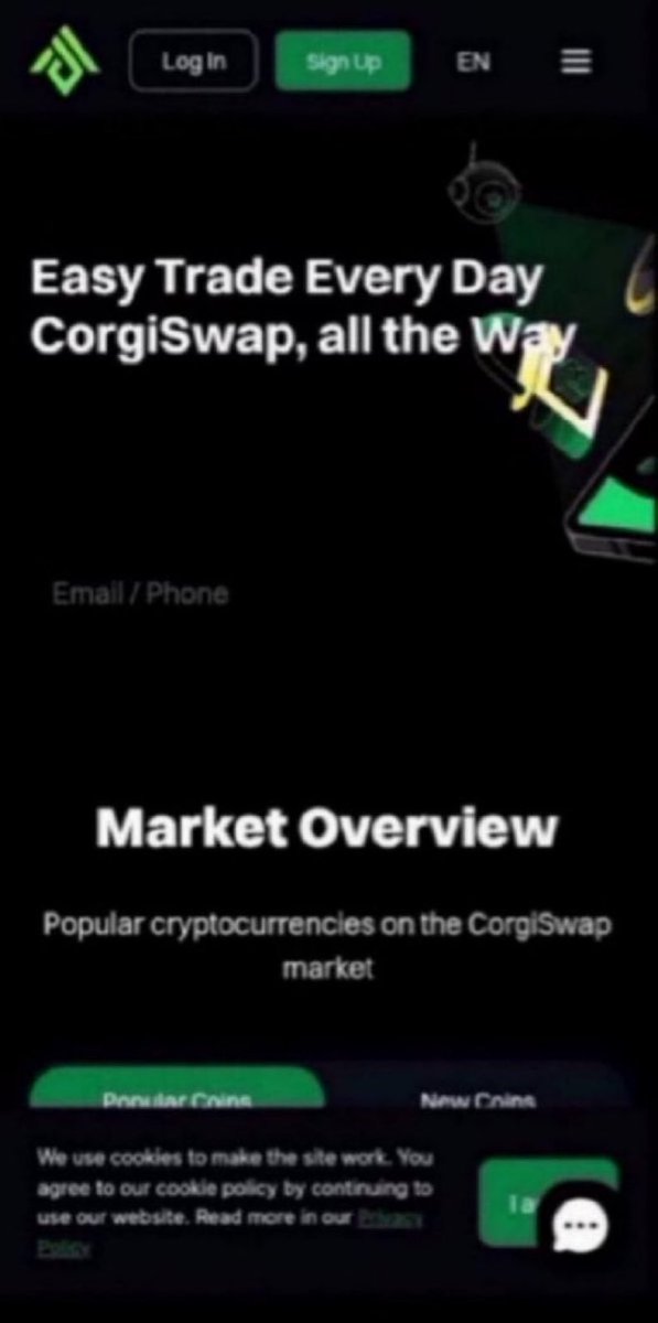 dellnhamilton's tweet image. ⚠️ Scam Alert: #CORGISWAP has been reported for frozen wallets, failed payouts, and unresponsive support.
This is a confirmed scam — protect yourself by avoiding any deposits or interactions with the platform.
#CryptoScam #Scam