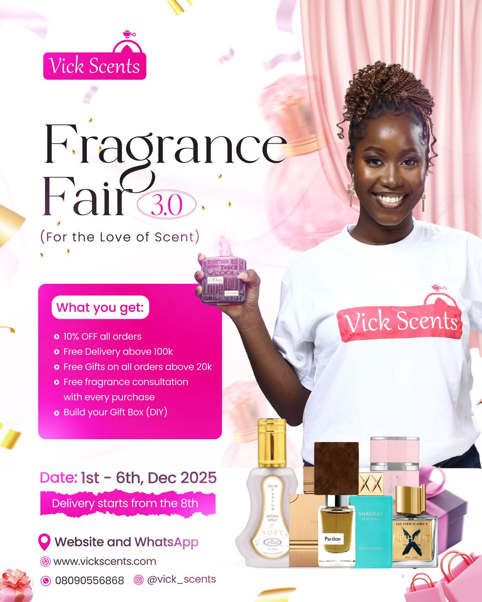 SymplyVee's tweet photo. My brand @vick_scents sales starts on the 1st of Dec🛍️

Need 1000 orders on the website🙏

https://t.co/lHYCoMOjYh 

Delivery is nationwide https://t.co/mROKxKpeCJ