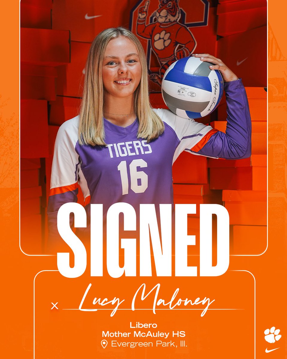 ClemsonVB's tweet image. ✍️ 𝓢𝓲𝓰𝓷𝓮𝓭.

Lucy’s our newest libero in town‼️

#OwnToday