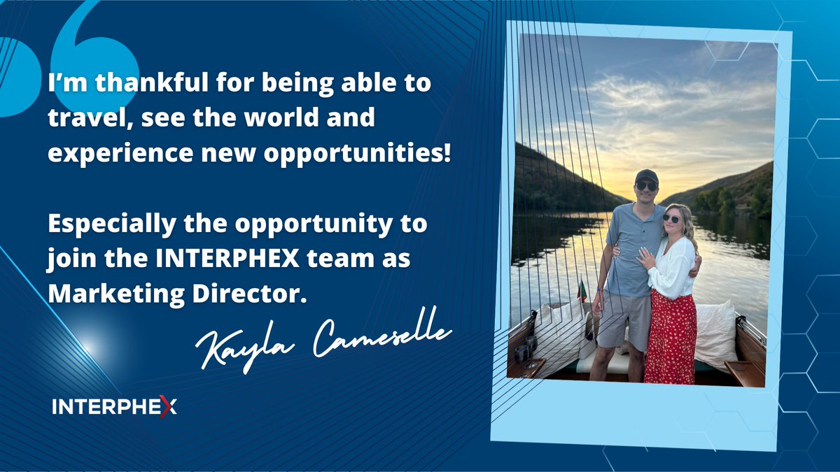 INTERPHEX's tweet image. Thankful for our community, inspired by our team. 🍁 

Here’s a look at what’s bringing gratitude to the faces behind INTERPHEX.