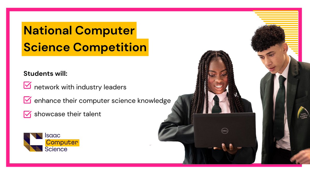 WeAreComputing's tweet image. 📢 CALLING ALL SECONDARY TEACHERS 📢 

Entries for Isaac Computer Science&apos;s national competition are now open! Sign up and inspire your students to design and pitch a new product for the Internet of Everything 🌐 

👉 bit.ly/4onngGU