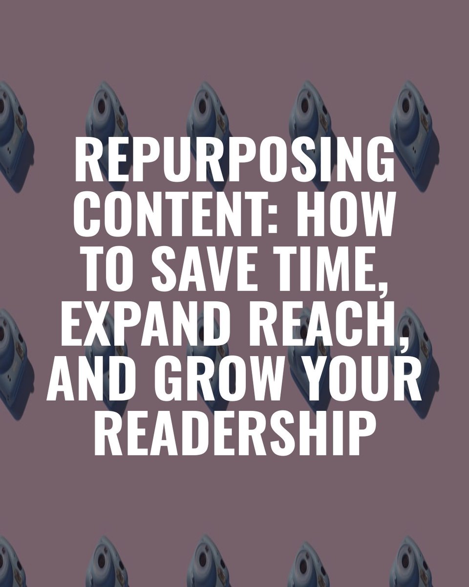 BkMarketingChat's tweet image. 💥 NEW by @BadRedheadMedia: 𝙍𝙚𝙥𝙪𝙧𝙥𝙤𝙨𝙞𝙣𝙜 𝘾𝙤𝙣𝙩𝙚𝙣𝙩: 𝙃𝙤𝙬 𝙩𝙤 𝙎𝙖𝙫𝙚 𝙏𝙞𝙢𝙚, 𝙀𝙭𝙥𝙖𝙣𝙙 𝙍𝙚𝙖𝙘𝙝, 𝙖𝙣𝙙 𝙂𝙧𝙤𝙬 𝙔𝙤𝙪𝙧 𝙍𝙚𝙖𝙙𝙚𝙧𝙨𝙝𝙞𝙥: 

geni.us/RepurposingCon…

Turn one piece of writing into many with smart, sustainable content strategies...