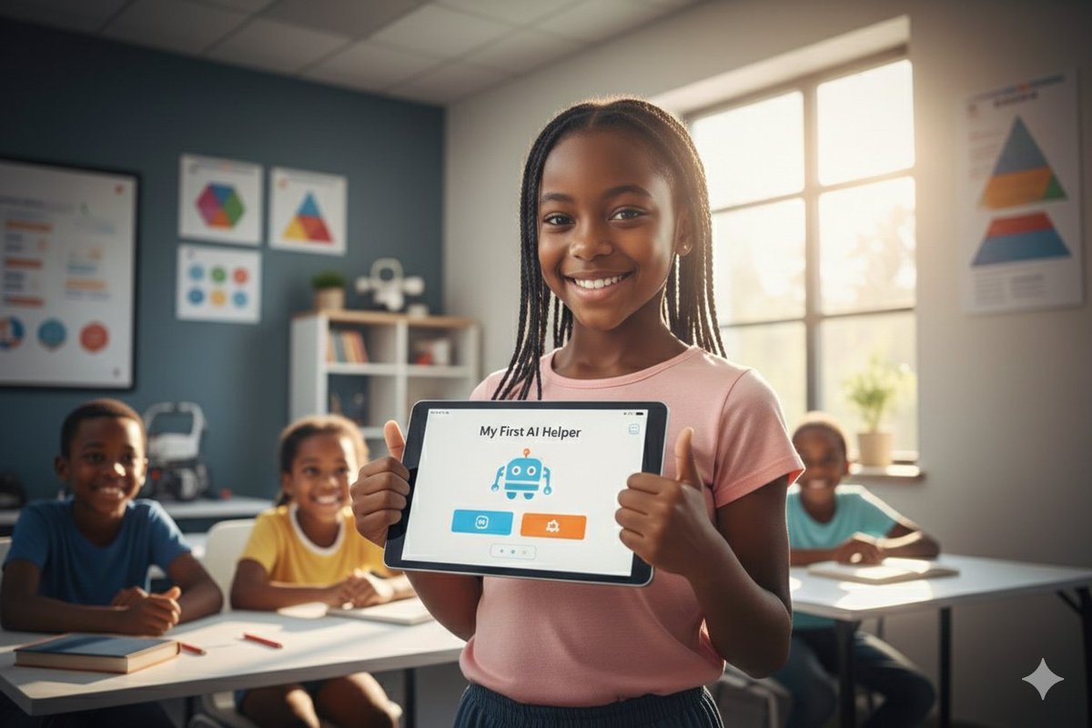 kidztechcoders's tweet image. Kids can build simple AI apps—fun, shareable, and confidence-boosting.

#AIProjects #KidsCoding