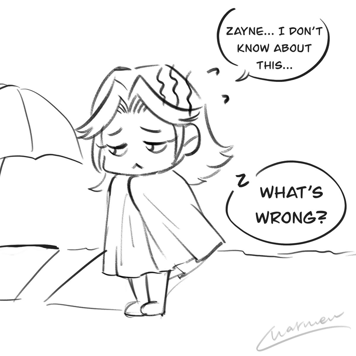 Chaireeaa's tweet photo. Em Cee is shy... 
(This is pretty old... Before the beach banner!) #ladstwt #LoveandDeepspace #ladsfanart #ladsmc https://t.co/6WMv6PSew7