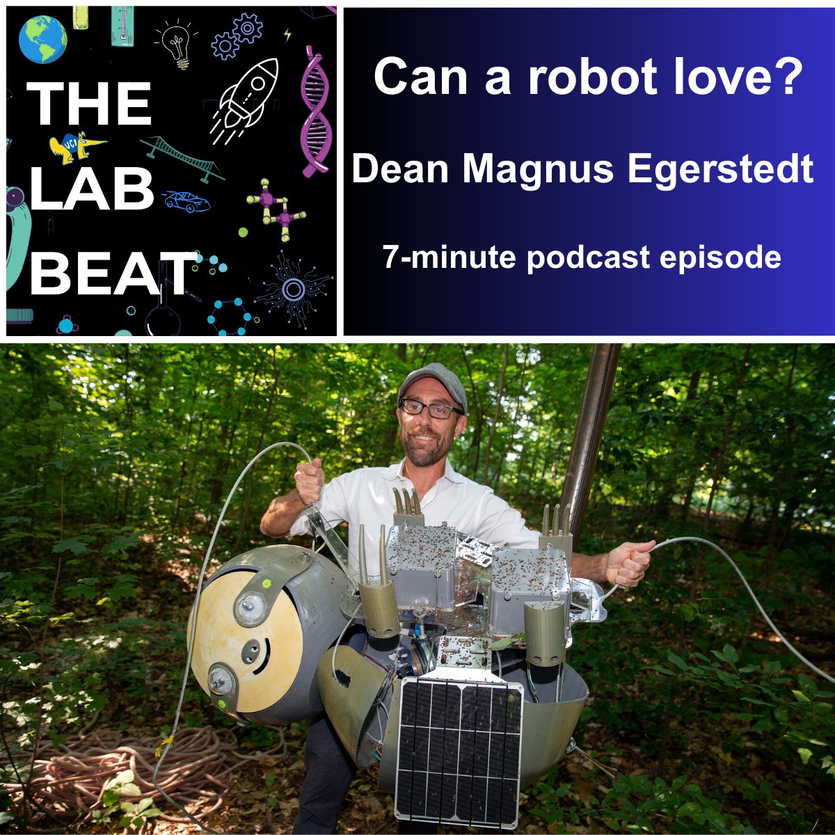 UCIEngineering's tweet image. Can a robot love? Philosopher-turned-roboticist Dean Magnus Egerstedt shares his thoughts and all about his altruistic robots in this 7-minute podcast episode: theucilabbeat.podbean.com/e/can-a-robot-…