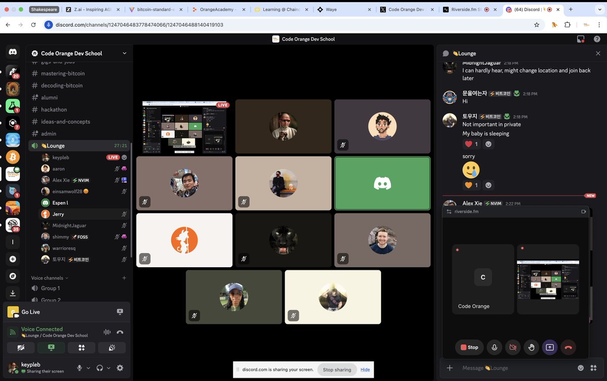 CodeOrangeDevs's tweet image. We covered chapter 3 and 4 of The Bitcoin Standard at our monthly Bitcoin Reading Club. The best part is that @realalexxie vibe coded a website that gives a good structure for our sessions. Join the next one!