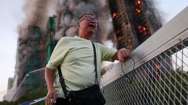 HONG KONG - Hong Kong’s deadliest fire in years blazed late into the night on Wednesday as the city's leader confirmed at least 36 people, including a firefighter, had died and another 279 people were reported missing.