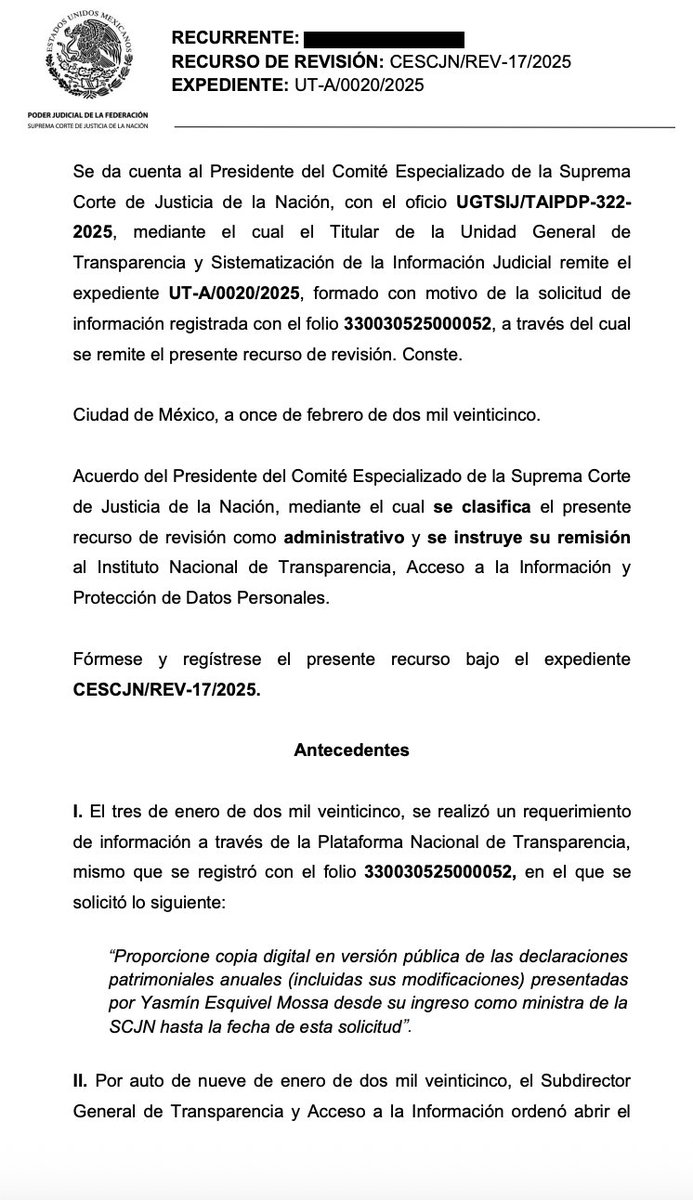jorgegogdl's tweet image. La Suprema Corte de Justicia se valió de la desaparición del INAI para no entregar la declaración patrimonial de la ministra Yazmín Esquivel Mossa.

Pero decían que iba ser &quot;La corte má transparente de la historia&quot;...