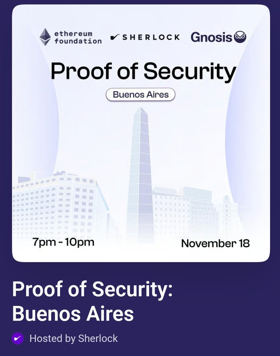 Darviridis's tweet image. Proof of security was the best event to connect with auditors and people from the crypto security space. Thank you for the organization! @sherlockdefi @stevienipz #Devconnect