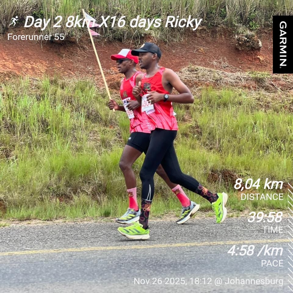 Matsobane_88's tweet photo. Day 2 of peer pressure🤦🤦🤣🤣🤣
Day 2 8km X 16 days Ricky ka 4:58
Day 2 8km X 16 days Tsubi ka 5:15
#RunAlexAC
#Watermelongang🍉
#KissMadoloGang
#TeamKissKiss
#TrapnLos
#MorviteGang
#NeverGiveUp
#keepingmoving
#IPaintedMyRun https://t.co/JQkgc4jWql