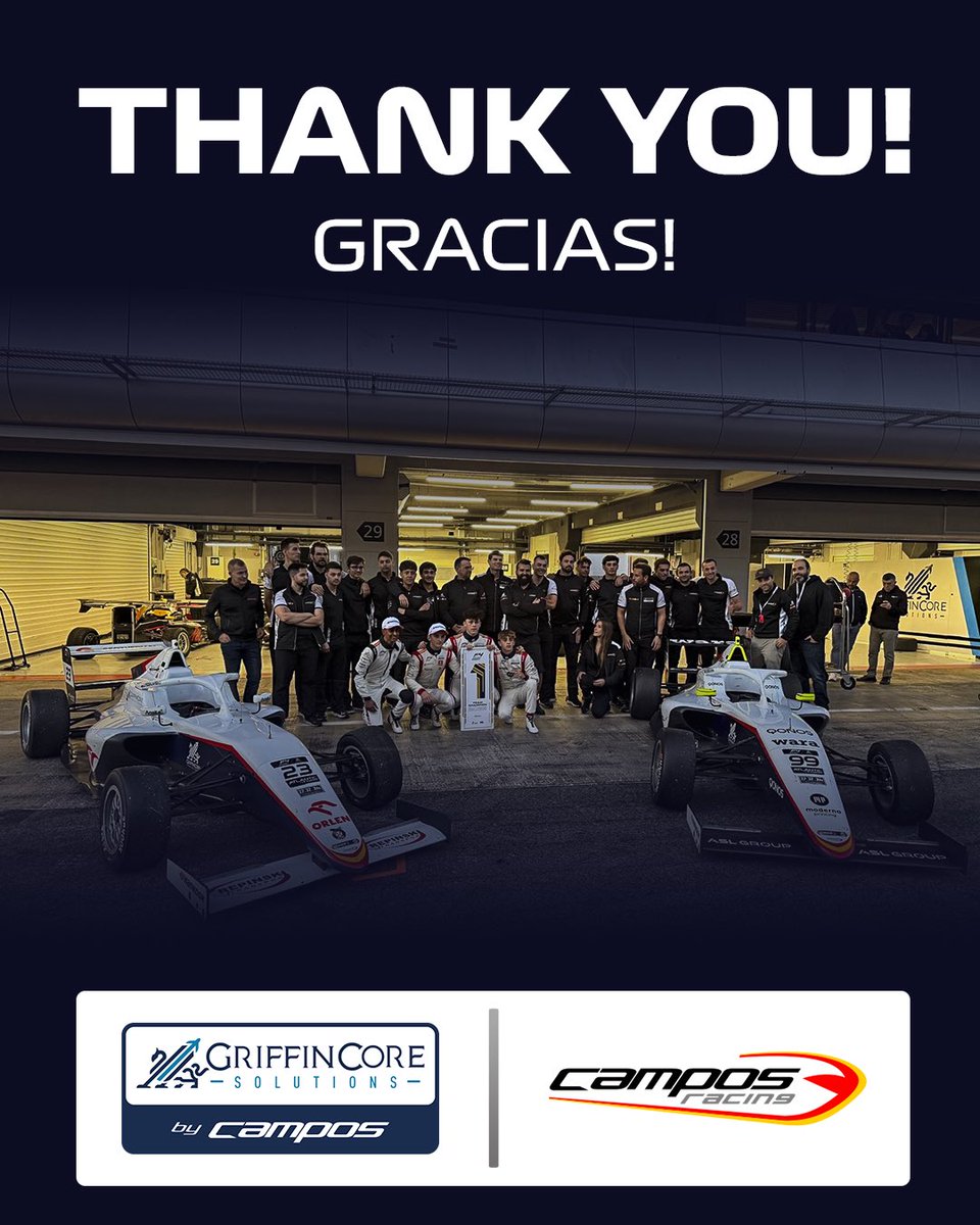 🇵🇱 Dziękuję zespołowi Campos Racing za wspólne 2 lata w F4 Spanish Championship 🏎️🤩👌

🇬🇧 Thank you to the Campos Racing team for two years together in the F4 Spanish Championship 🏎️🤩👌

<a href="/CamposRacing/">Campos Racing</a> <a href="/F4Spain/">F4 Spanish Championship</a>