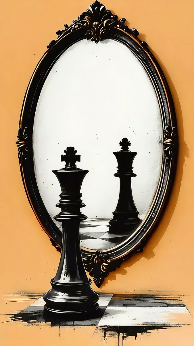 Power, reflection, and elegance in one frame ♟️🪞 Let this king remind you of your inner strength every time you unlock your screen. A bold statement for bold minds.4k 🩸🤌🏻  #Monad #Thanksgiving #phonewallpaper