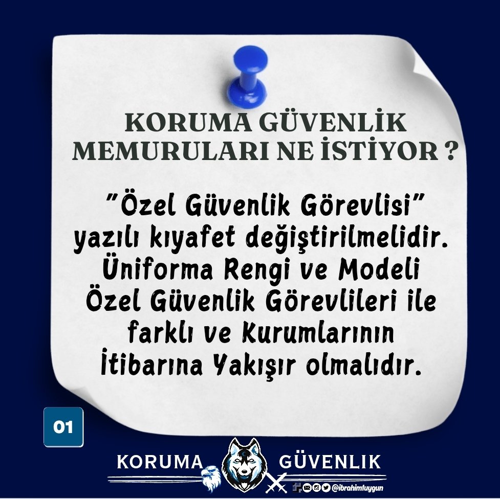 Kamuya özel siyah veya lacivert tonlarda, amblemli, kurumsal bir üniforma talebimiz yıllardır karşılıksız. Değişim zamanı. #OGGdegilKGG

<a href="/tcbestepe/">T.C. Cumhurbaşkanlığı</a> 
<a href="/TBMMresmi/">TBMM</a> 
<a href="/_aliyalcin_/">Ali YALÇIN</a> 
<a href="/AliYerlikaya/">Ali Yerlikaya</a> 
<a href="/_cevdetyilmaz/">Cevdet Yılmaz</a> 
@rtErdogan