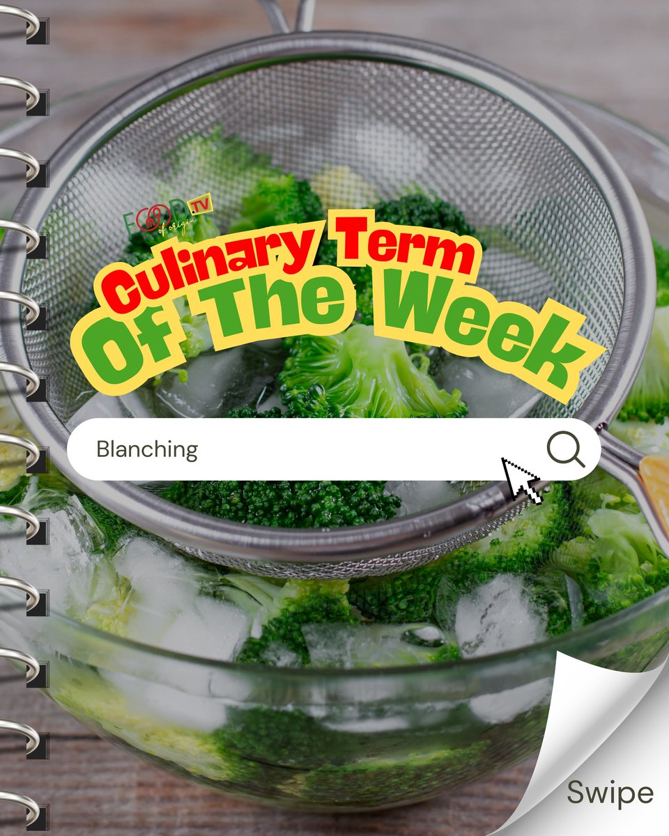 Foodoforiginn's tweet image. Blanching locks in vibrant color, crisp texture, and fresh flavor by giving ingredients a quick dip in hot water followed by an icy chill. 🔥❄️🥦

#culinarybasics #kitchenskills #foodeducation #cookingtipsdaily #foodoforigin