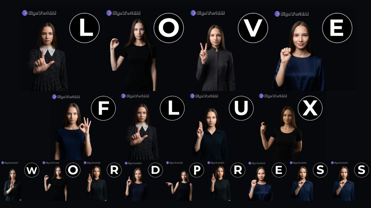 SignWorldAI's tweet image. The creation of the alphabet in #ASL-American Sign Language is fully completed. In the coming days, we will start uploading it to the website and gradually transition the site to #Flux #WordPress.

The next stage is creating the RSL alphabet.

#AI #Flux #TechForGood #SignLanguage