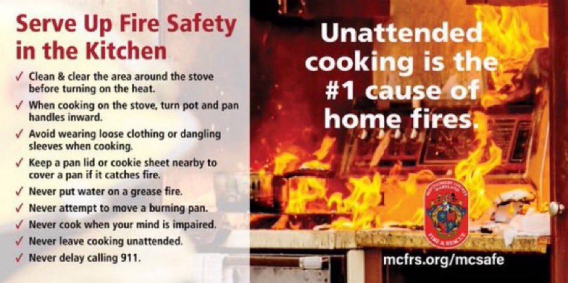 Thanksgiving comes in 1⃣st place ... for cooking fires!

<a href="/MCFRSFireChief/">Corey Smedley</a> Corey Smedley reminding everyone that the most important ingredient this #thanksgiving is safety! 

Top Tips from the Chief E/S: bit.ly/4fF37Iq