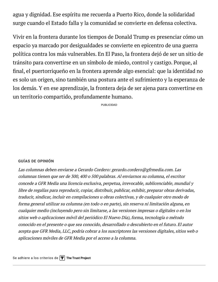 Rovazco's tweet photo. Compartiendo mi columna en El Nuevo Día. Ser Boricua en la Frontera 

https://t.co/8b0VrkSJ9k https://t.co/kzFT8b7XEu