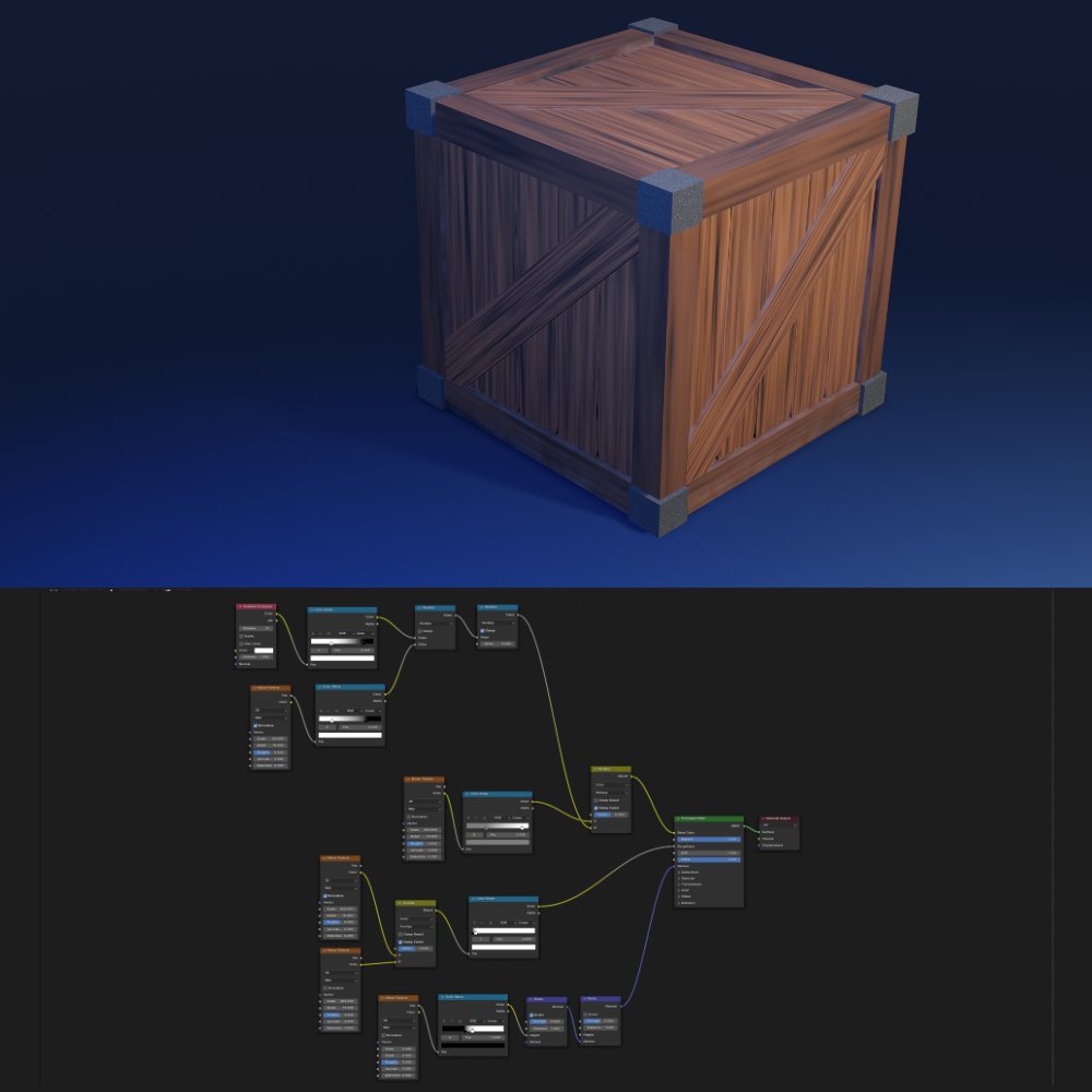 jsabbottcreates's tweet image. Days 21-24 of
@Nodevember

Spark (Niagara) (#UE5)
Plaid Material (#SubstanceDesigner)
Lava Shader (#Blender)
Stylized Crate Shader (Blender)