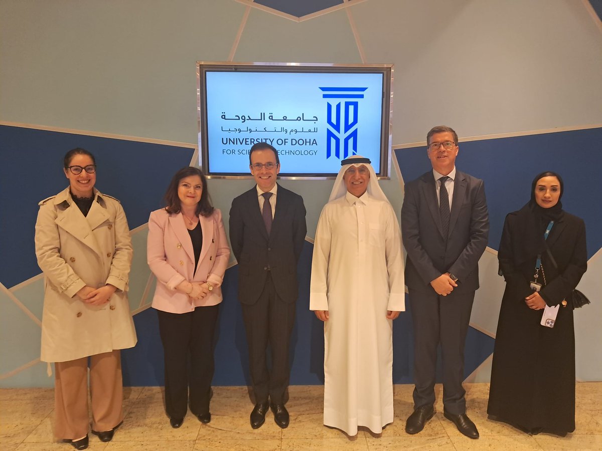 Très heureux d’avoir rencontré le Président de <a href="/UDSTOFFICIAL/">University of Doha for Science and Technology</a>, Dr. Salem Al Naemi.  

Je me réjouis de notre volonté commune de jeter de nouveaux ponts  entre l’UDST, première université en enseignement appliqué du Qatar, et la France.