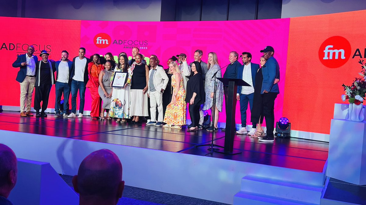 FinancialMail's tweet image. The final and most coveted award of the night goes to…

🏆#Agency of the year — @Ogilvy The night’s top accolade. 

Huge congratulations!  🥳 

#FMAdFocus2025 #CreativeCapital #FMAdFocusAwards2025