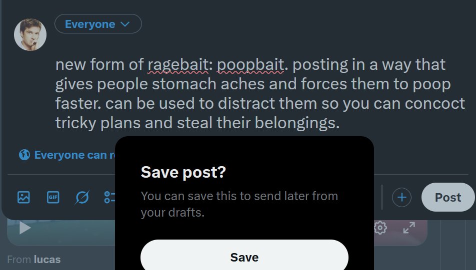 running out of shit to tweet