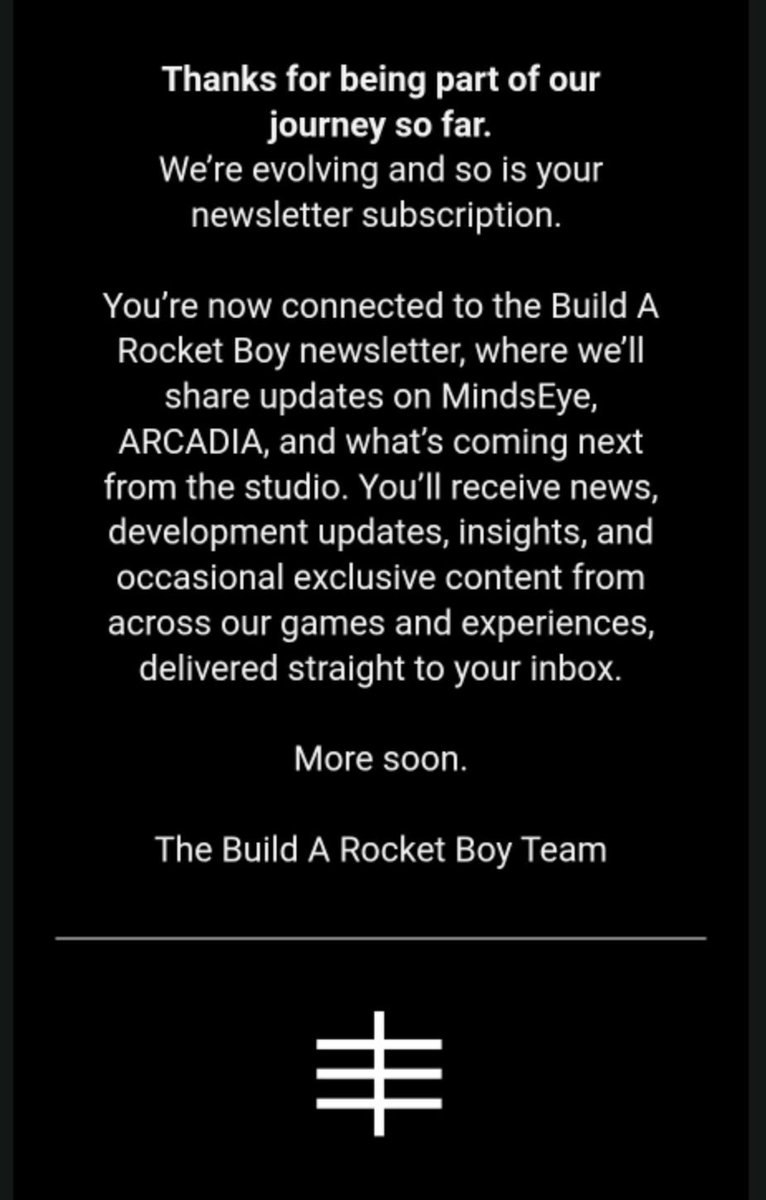 New email from Build A Rocket Boy!