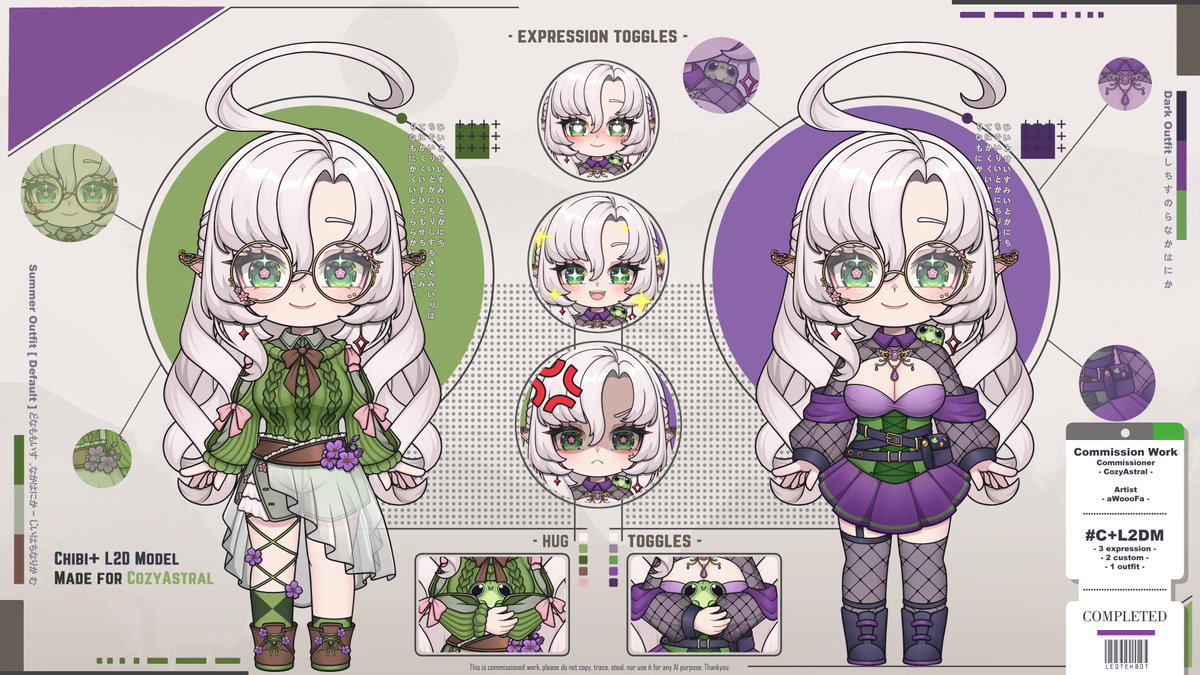 aWoooFa's tweet image. Chibi + L2D model Showcase
@cozyastral 
.
.
. 
♡ and ↻ are most appreciated ⸜(｡˃ ᵕ ˂ )⸝♡
#Chibi #L2DModel #VtuberModel