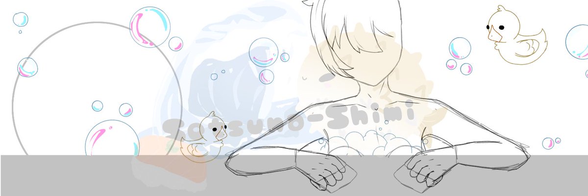 setsunashimi's tweet image. Banner wip! Might make a ych 🤔 #art #fanart #comm #smallartist #wip